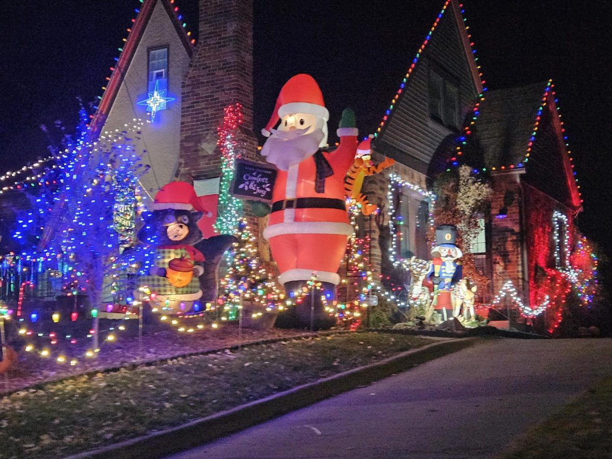 One of the houses decorated on Ashby Avenue for the Beaverdale Holiday Lights.
