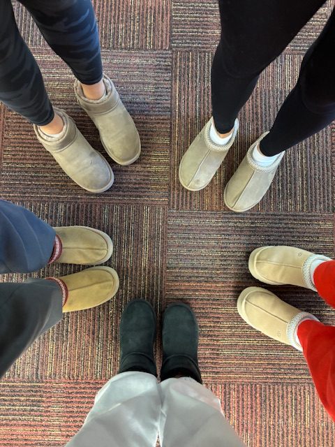 Various UGG styles found in Dowling classroom.