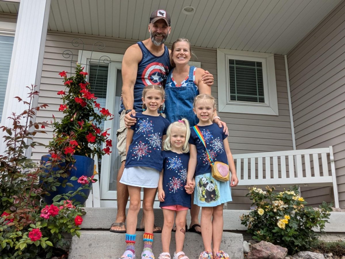 Mr. Tiedeman with his wife Andrea and three daughters.