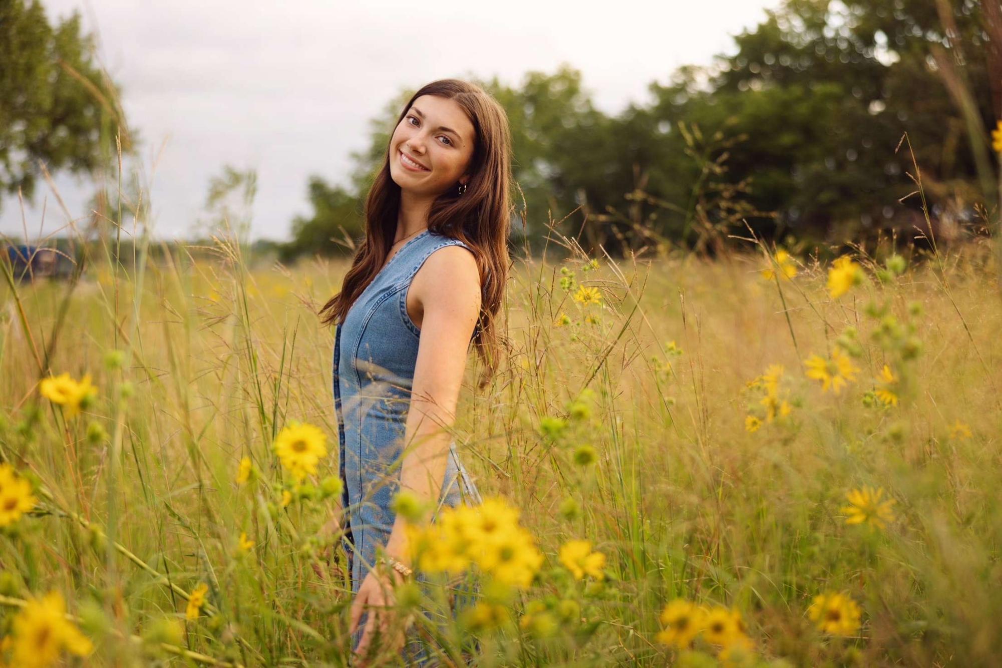 Alex Gaskell smiling happily in her senior pictures. (Gaskell)