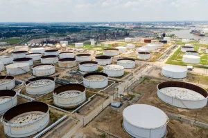 Oil storage containers in Pasadena, Texas, the world's largest energy producer.