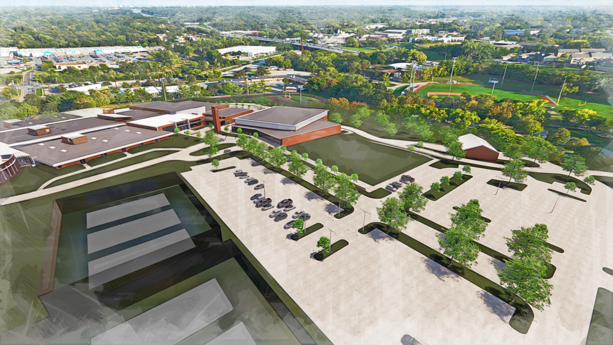 Expanded parking with at least 100 additional parking spaces and an additional entrance/exit off 17th St. to ease congested traffic flows.