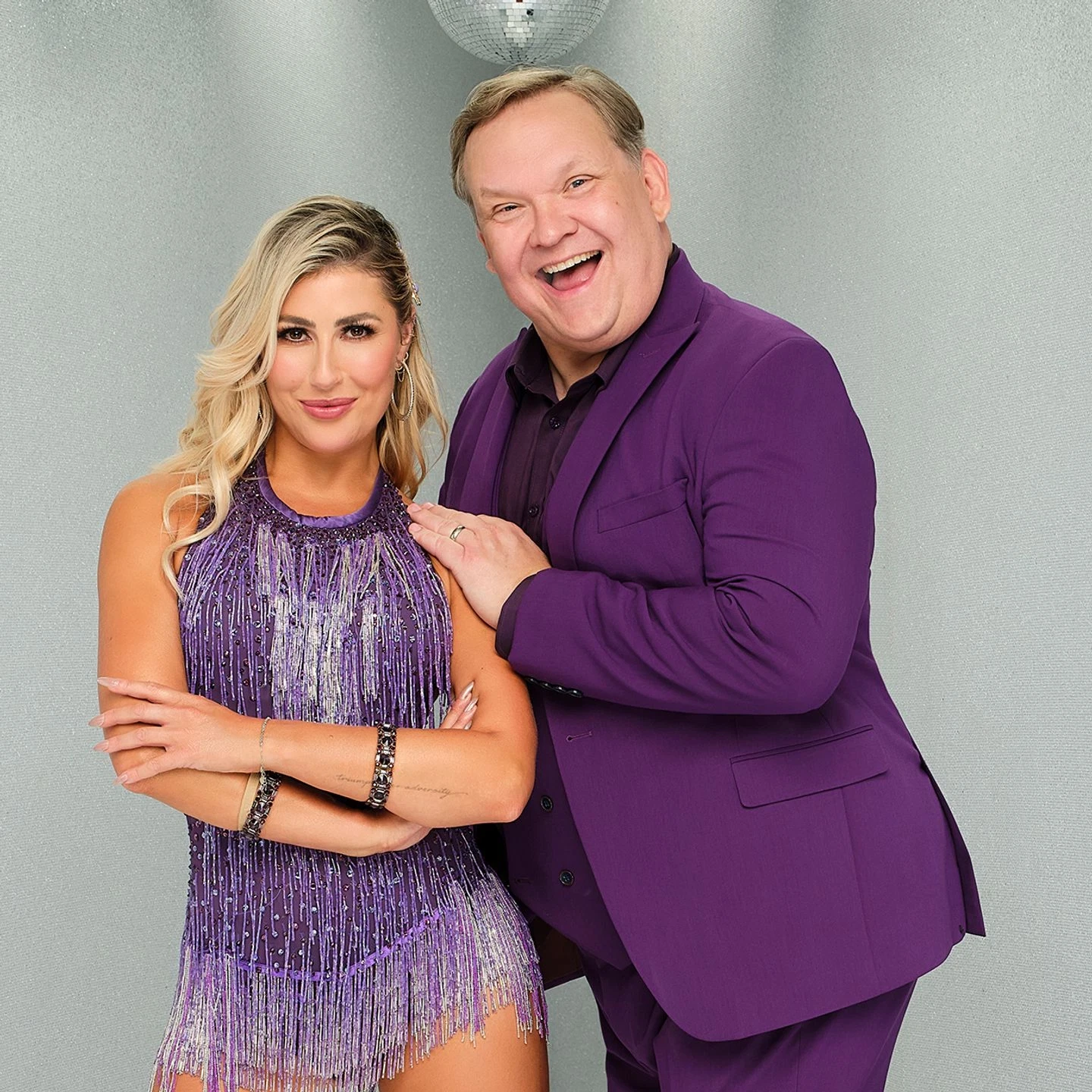 Andy Richter and his partner, Emma Slater.