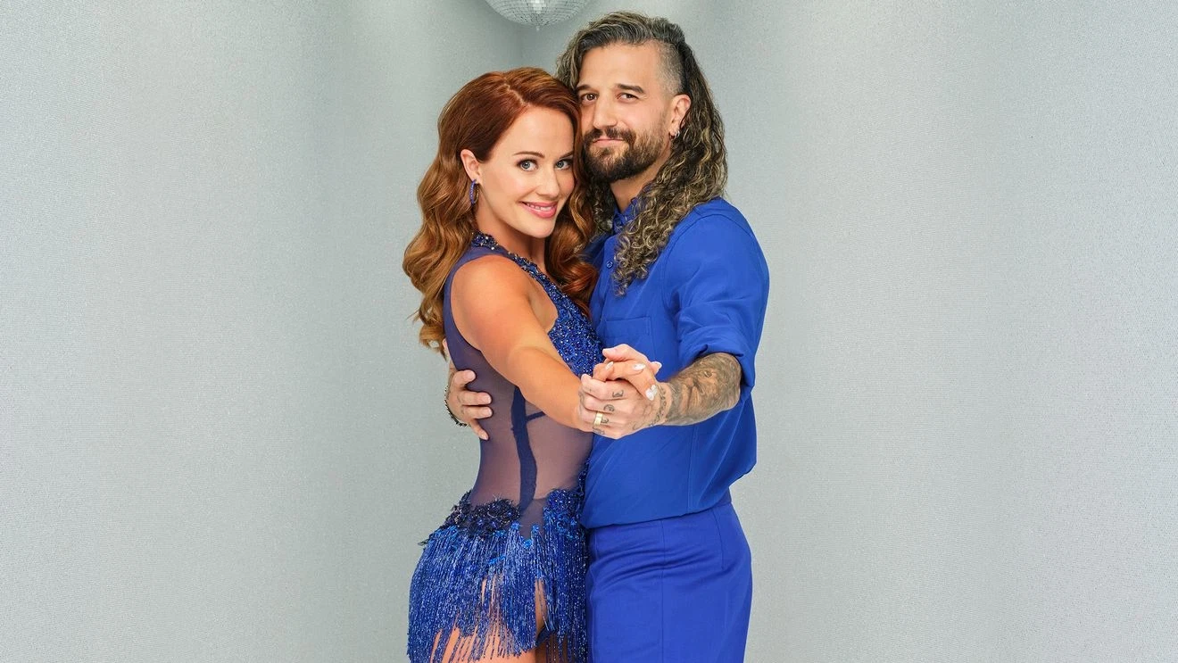 Whitney Leavitt and her partner, Mark Ballas.