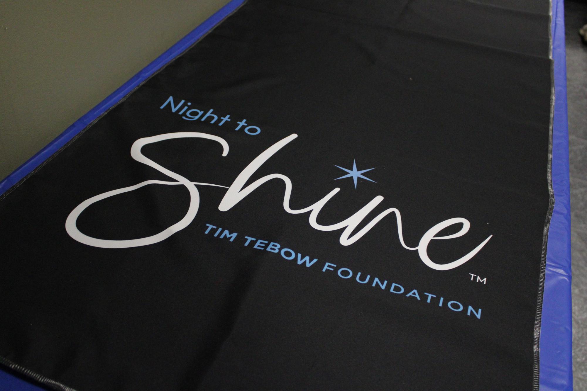 The Night to Shine Logo is part of Tim Tebo's charitable organization.