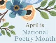 A floral graphic celebrating April as National Poetry month